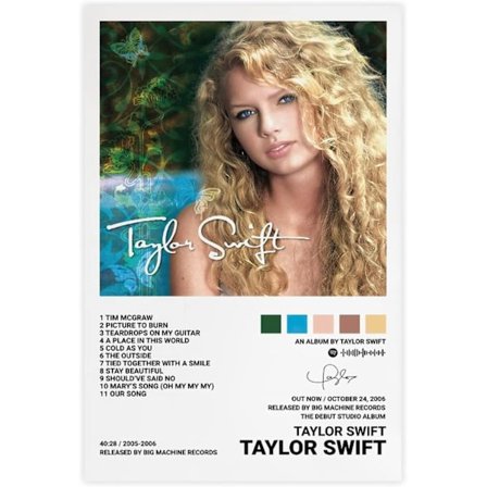 Pop-sångare Canvas Poster för Taylor Swift För Rum Estetisk Canvas Väggkonst Sovrum