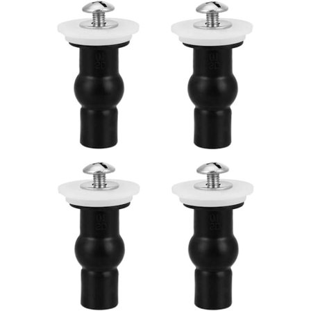 4 Pakk Toalettsete Skruer Toalettsete Hengsler Utvidende Gummi Topp Mutter Skruefester