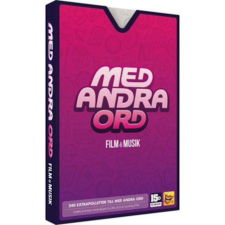 Med Andra Ord Film & Musik Expansion med extra brickor