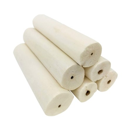 6 stk. Fugleleke, Papegøye Burleke Naturlig Tre Molar Pinner Leke for Undulater Papegøyer Små Fugler for Bur