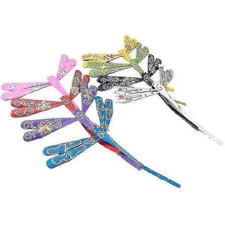 10 st bambu trollslända rolig manuell konst balanserad bambu trollslända dekompressionsleksak barn kreativ present (FMY)