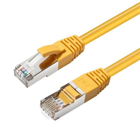 MicroConnect nettverkskabel - 25 cm - gul