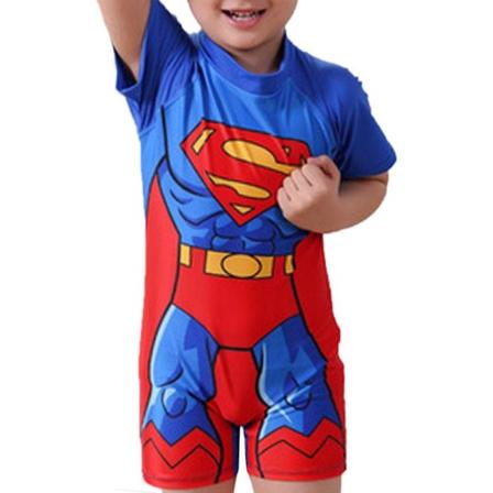 Lasten pojat 3d-uimapuku The Avengers Superhero Yhden kappaleen haalari Uima-asu Superman 3-4 Years