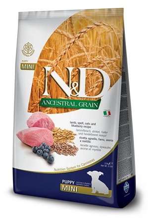 Farmina N&D Ancestral Grain Agnello E Mirtillo Cani Cuccioli