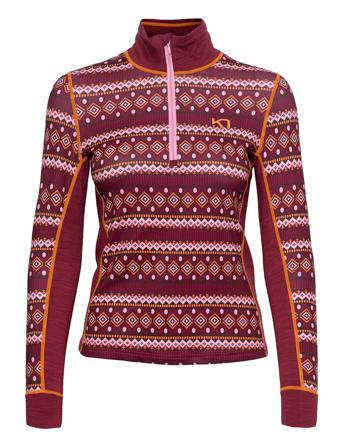 Lune H/Z Base Layer Tops Rød Kari Traa