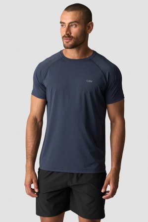 ICANIWILL - Workout Melange T-shirt Men Midnight Blue - Herren - ICIW