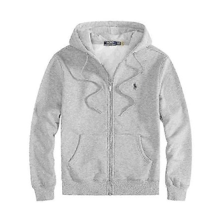 Herre Broderet Polo Hættetrøje Sæt med Fleecejakke og Cardigan