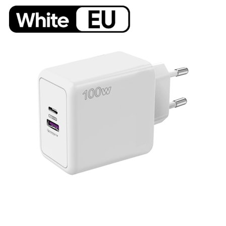 Laddare för, snabbladdning, 100W, PD + USB för iphone, xiaomi, huawei, redmi, samsung