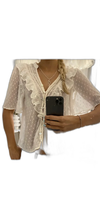 blus med volanger från Zara