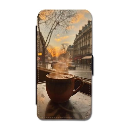 Kaffe iPhone 14 Plus Flip Mobilfodral