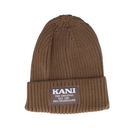 Karl Kani - Brun cuff Beanie - Woven Retro Classic Beanie Brown Cuff @ Hatstore