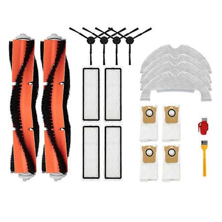 Tilbehør til För Mi Robot Vacuum-Mop 2 Ultra STYTJ05ZHM Støvsuger, Støvposer, Moppeklud, Hovedbørste, Sidebørste, Dele