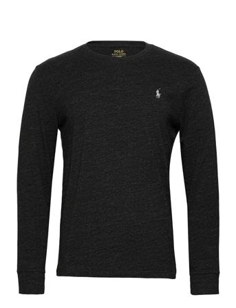 Custom Slim Fit T-Shirt Tops T-shirts Long-sleeved Black Polo Ralph Lauren