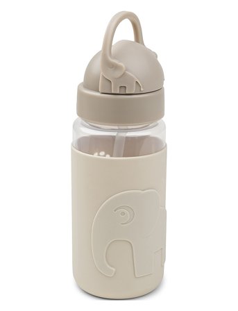 Done by Deer Easy-Grip Straw Bottle Elphee Sand - Cream - ONE SIZE