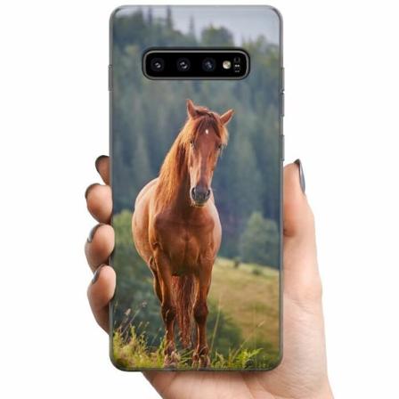 Samsung Galaxy S10+ Tpu Mobilskal Hästar