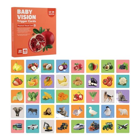 High Contrast Baby Flashcard Baby Visual Stimulation Card Sort Hvid Visual Stimulation Sort Hvid Kort Nyfødt