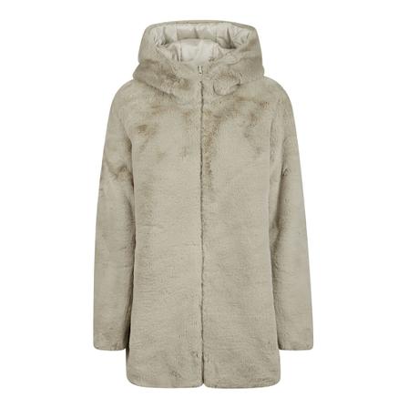 Save The Duck, Faux Fur & Shearling Jackets Beige, Dames, Maat:L