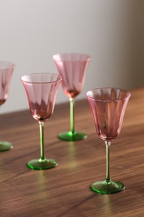 Jotex - Vinglass 4-pakning Flerfarget - TULIP - Kjøp Vinglass hos Jotex