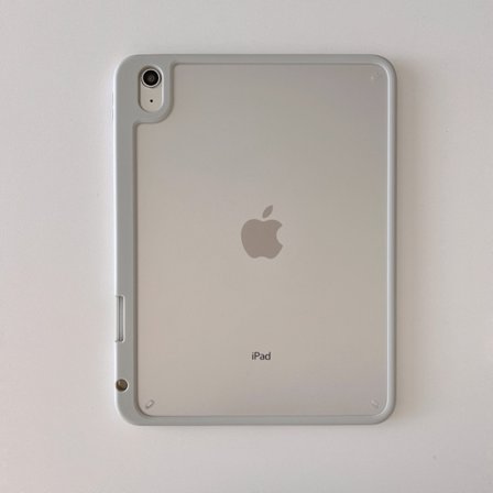 Stilfuldt etui til iPad 2025 Air 7 13" M3 MDC frostet penholder grå