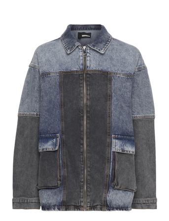 Over D Patchwork Jacket Jeansjacka Denimjacka Blue ROTATE Birger Christensen