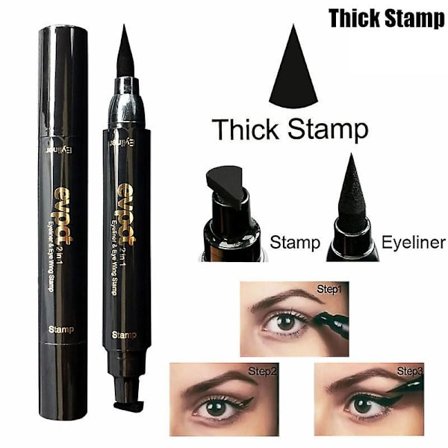 Evpct Dubbelhuvud Mark Stämpel Penna Flytande Eyeliner Penna Stämpel Prick Tattoo Sminkverktyg