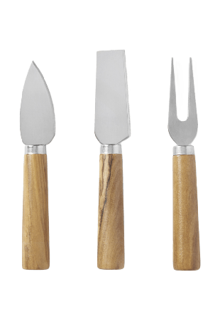 PORTOLINO LIVING Ostknivset OLIVE 3 delar Köksredskap Brun ONESIZE