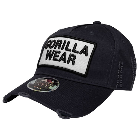 Gorilla Wear Harrison Cap, Black/White, OS