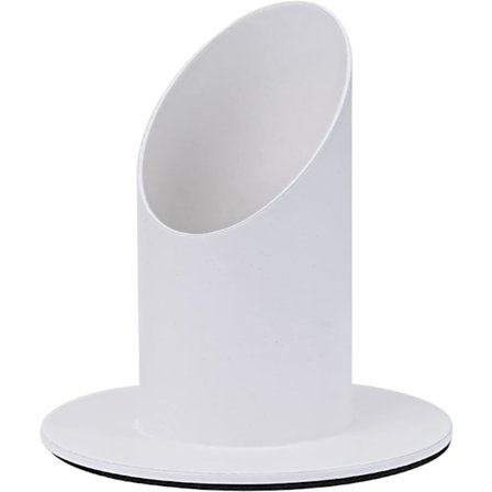 Lysestager (hvid, 4 cm), kommunionslys, metal lysestager