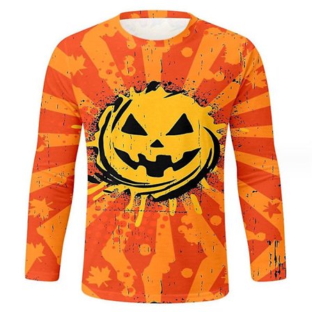 Pumpkin Shirt Halloween paidat miehille O Lantern Miesten T-paita