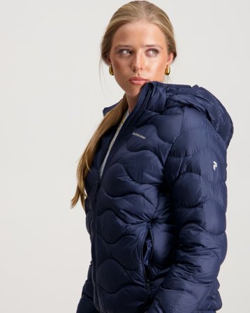 Peak Performance Jr Helium Down Hood Jacket Blå Jakker Pige - Kids Brand Store
