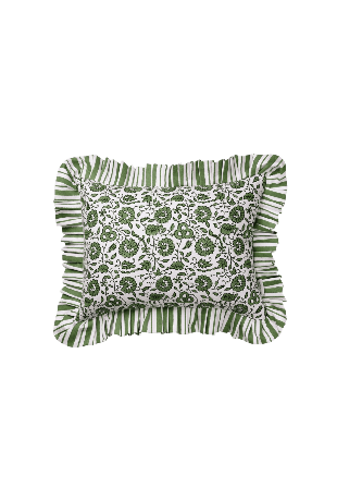 Pick A Poppy Damson Kuddfodral - 30x40 Cm Kuddar Grön