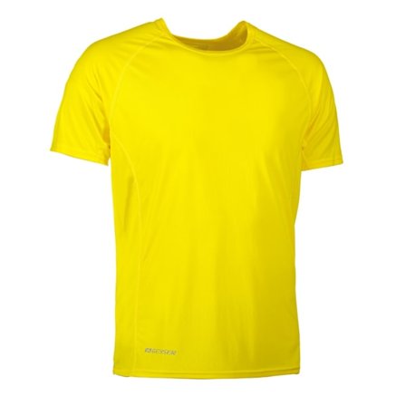 ID Mens Active Sport Kortärmad Geyser T-Shirt 2XL Gul
