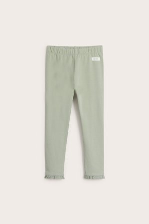 Newbie | Pitsiröyhelösomisteiset leggingsit | Vihreä