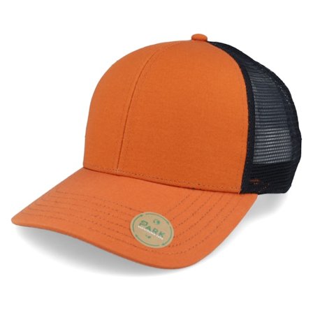 Park - Orange trucker Czapka Z Daszkiem - Rust/Black Sustainable Trucker @ Hatstore