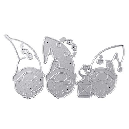 Joulu Tontut Metalliset Leikkausmuotit Sapluuna DIY Leikekirja Albumi Paperikortti