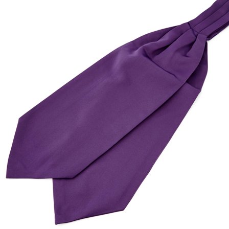 Foulard basic viola scuro per uomini - Cravatte ascot/Plastron