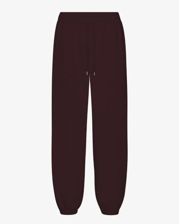 Organic Relaxed Sweatpants - Oxblood Red