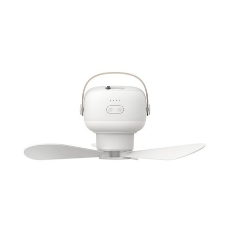 Mini USB Camping Fan Batteridrevet Fjernbetjening 4 Trins Bærbar LED Lystelt Hængende Loft