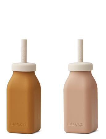 Erika Milkshake Bottle 2-Pack Home Meal Time Water Bottles Multi/mønstret Liewood*Betinget Tilbud