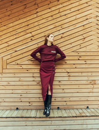 Copenhagen Muse Cmtailor-Skirt - Burgundy - L