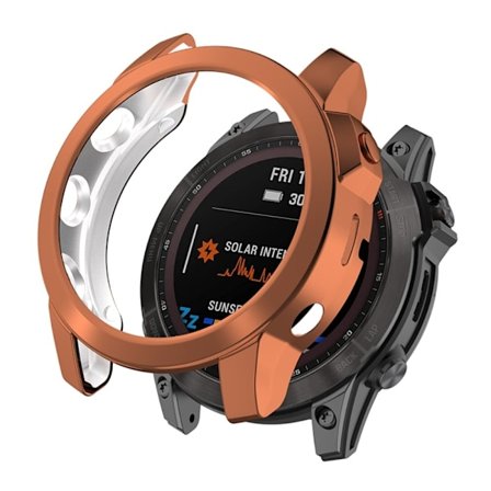 Garmin Fenix 7X elektropläteringsskydd - Roséguld