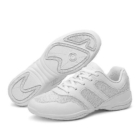 Bred Cheerleadingsko för Ungdomar, Halkfria Sportdansskor med Rund Tå