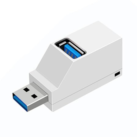 3-portar USB HUB USB3.0 Diskläsare Liten USB förlängare Perfekt för kortläsare