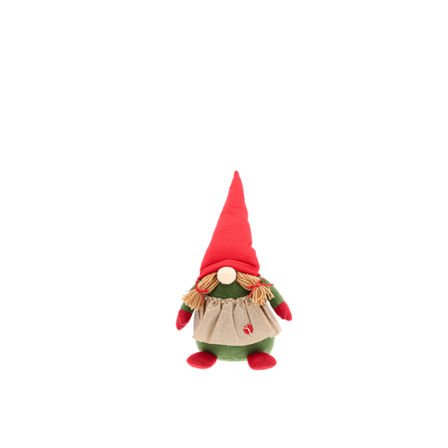 Scandinavian Living Nisse Jente 46cm Rød/Grønn Polyester