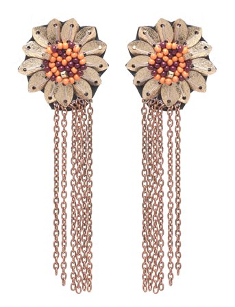 La Vista Flower Ear Gold Gold Pipol's Bazaar