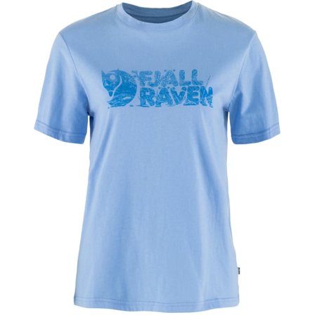 Fjällräven Lush Logo T-Skjorte M - female - Ultramarine - T-Skjortes & tank tops