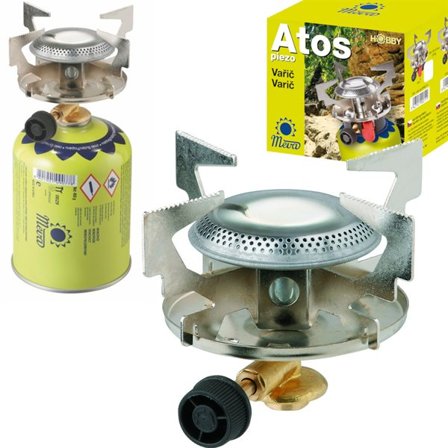 Gassturistovn for gasspatroner med 7/16" gjenger ATOS 1,8 kW