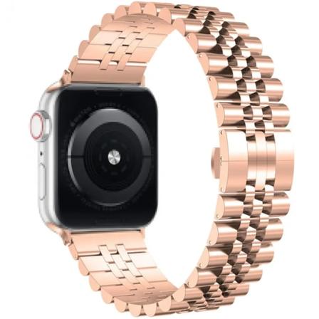 Ruostumattomasta ter ksest valmistettu Royal Rannekoru Apple Watch Rannekoru - Tyylik s ja Tyylik s - Sopii 42 mm / 44 mm / 45 mm / 49 mm - Valitse v 