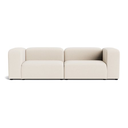 Milo XL 2-Sitzer-Sofa in Loop Creme, modernes Design, bequeme Polsterung, minimalistischer Stil für Ihr Wohnzimmer, komfortable Höhe 72cm