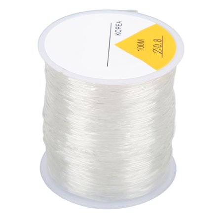 Joustava 0,8 mm pyöreä läpinäkyvä helminauha DIY-korujen valmistukseen rannekorut helmikirjonta